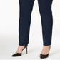 Calça Alfani Feminina para Trabalho Plus Azul Tamanho 22W