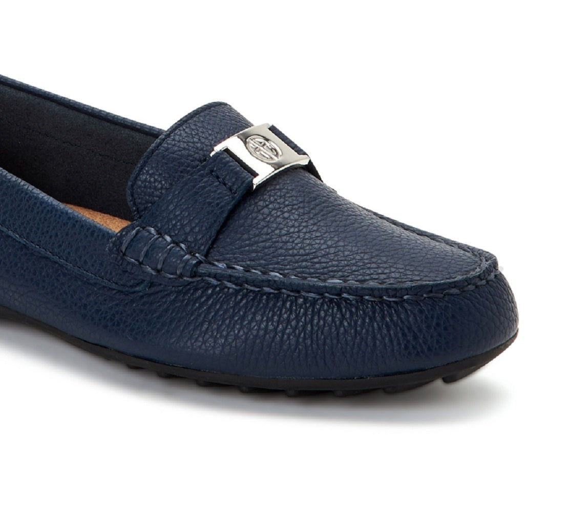 Mocassim feminino Giani Bernini Dailyn Memory Foam Azul Tamanho 7,5 M