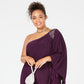 Vestido feminino Morgan &amp; Company Plus One Shoulder Roxo Tamanho 16W