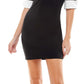 Vestido justo Kingston Grey Junior com acabamento contrastante, preto, tamanho M
