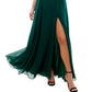 Vestido de festa infantil City Studios com ombros descobertos e cadarço, verde, tamanho 7