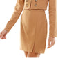 Conjunto de blazer e saia Kingston Junior, 2 peças, marrom, tamanho grande