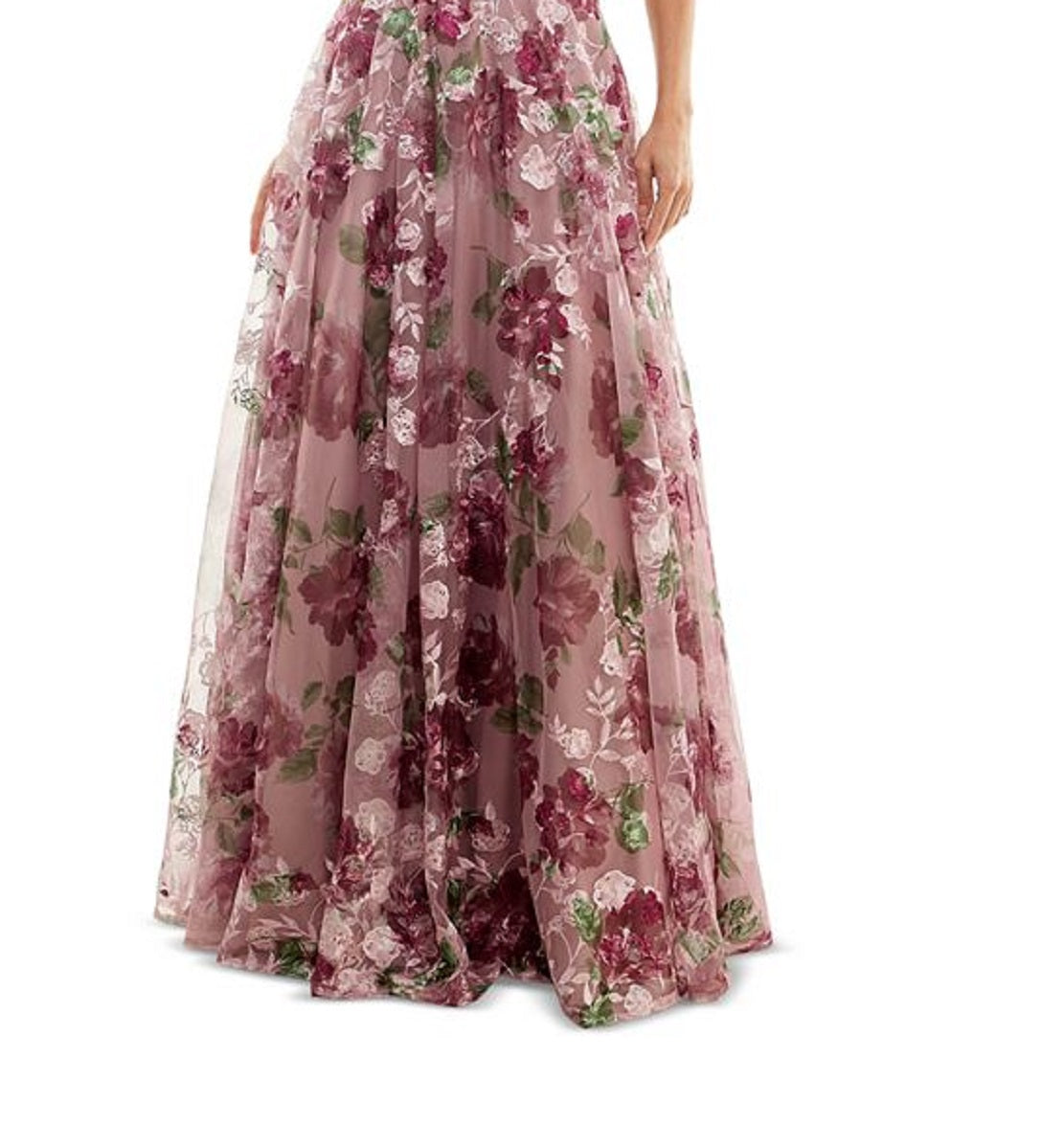 Vestido de festa infantil bordado com renda floral roxo tamanho 1 Say Yes To The Prom