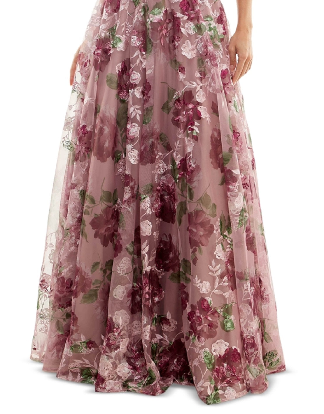 Vestido de festa infantil bordado floral com cadarço, roxo, tamanho 7, Say Yes To The Prom