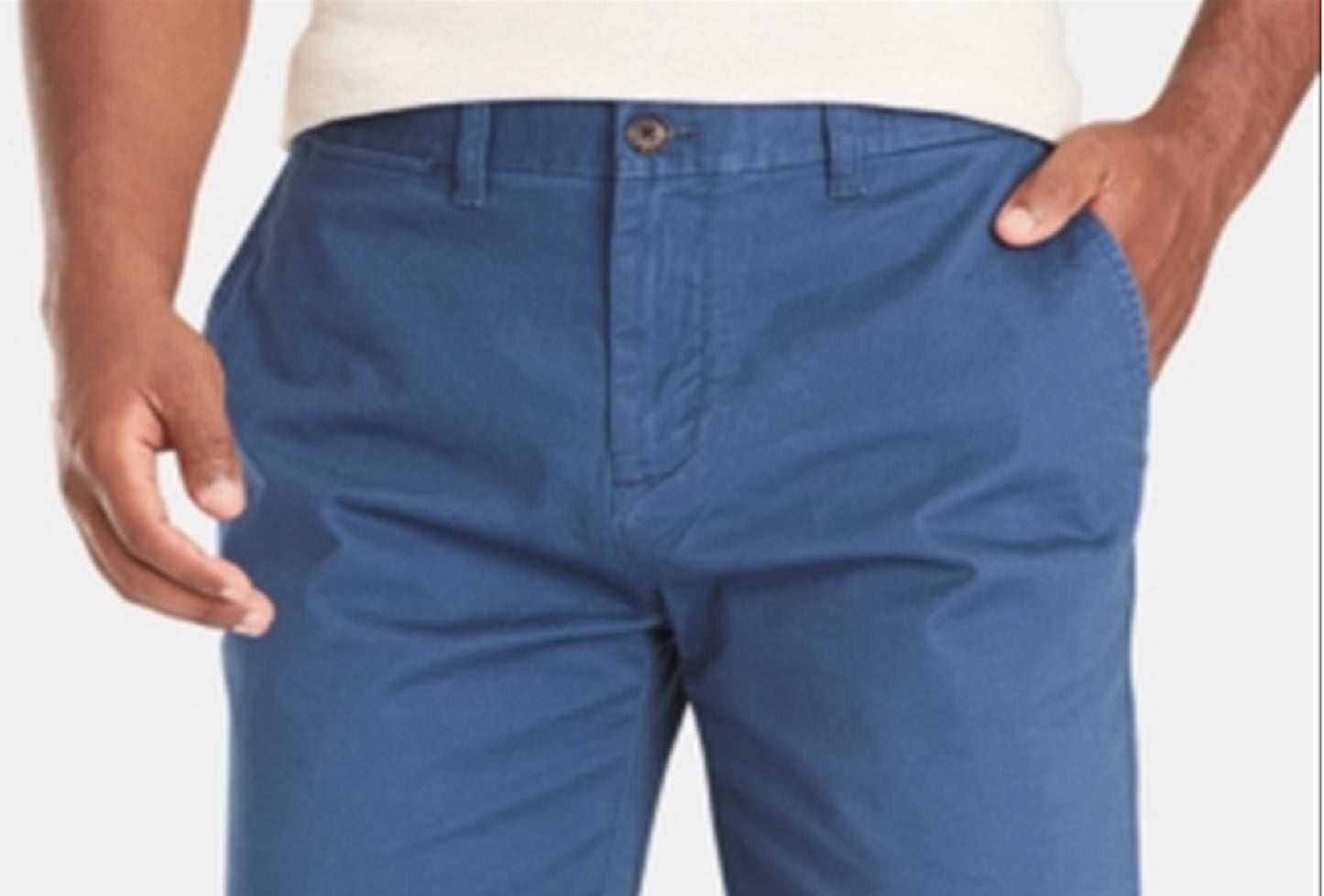 Tommy Hilfiger Masculino The Flex Classic Inseam Khaki Chino Shorts Azul Tamanho 31