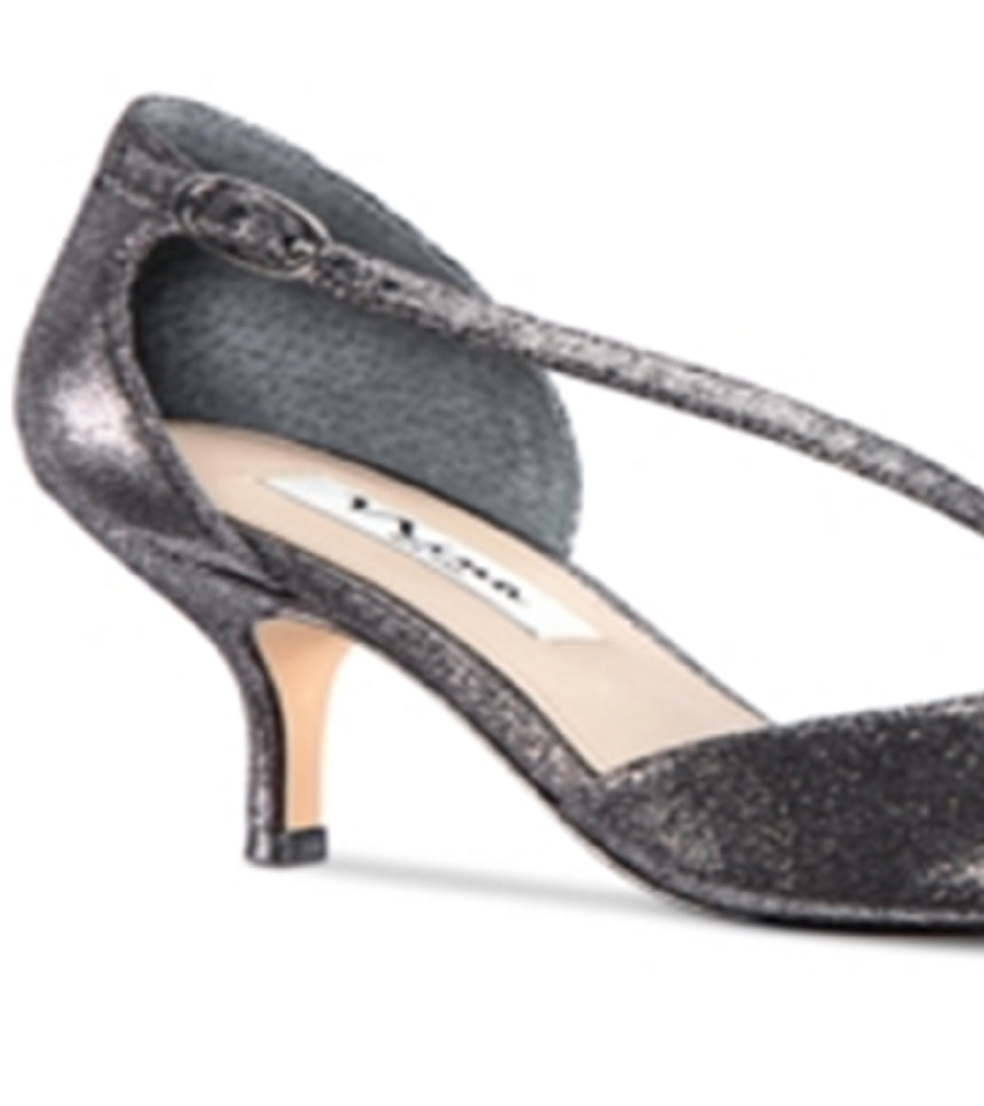 Nina Tirisa Scarpin Feminino com Alça Assimétrica Cinza Tamanho 8,5 M