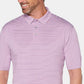 Camisa polo masculina listrada de manga curta PGA Tour, roxa, tamanho XX-G