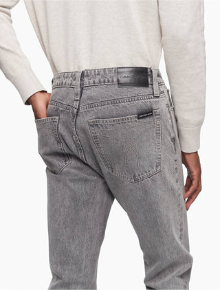 Calvin Klein Men's Slim Straight Fit Stretch Jeans Gray Size 32X32