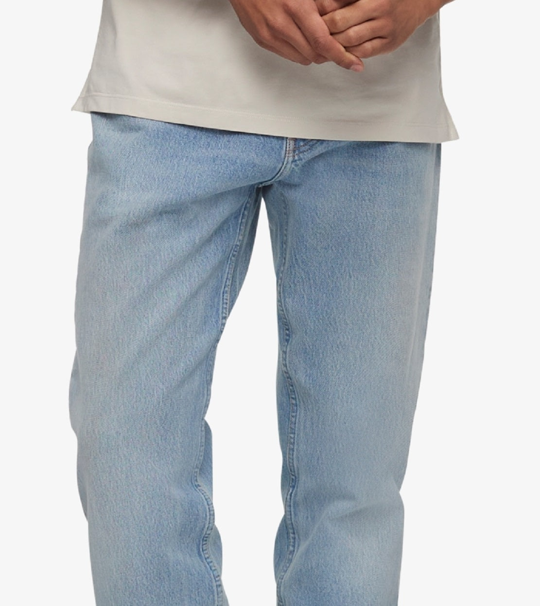 Calça Jeans Masculina Calvin Klein Slim Straight Fit Stretch Azul Tamanho 34X30
