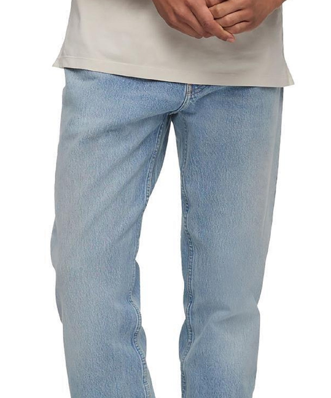 Calça Jeans Masculina Calvin Klein Slim Straight Fit Stretch Azul Tamanho 38X30
