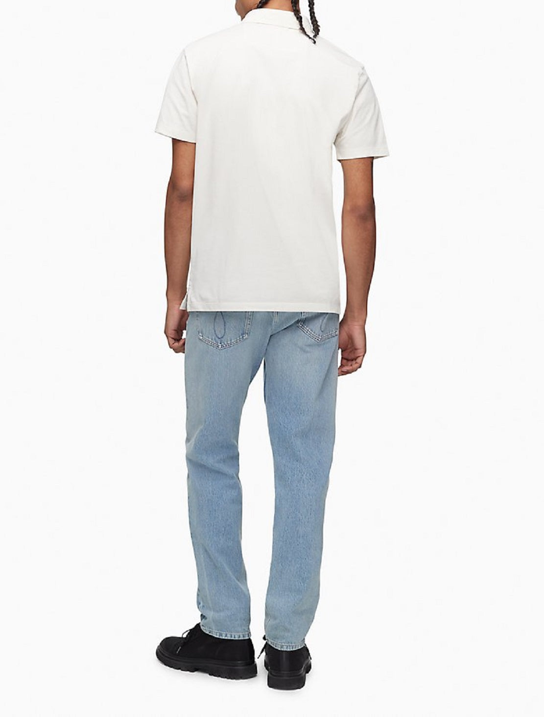 Calça Jeans Masculina Calvin Klein Slim Straight Fit Stretch Azul Tamanho 31X32