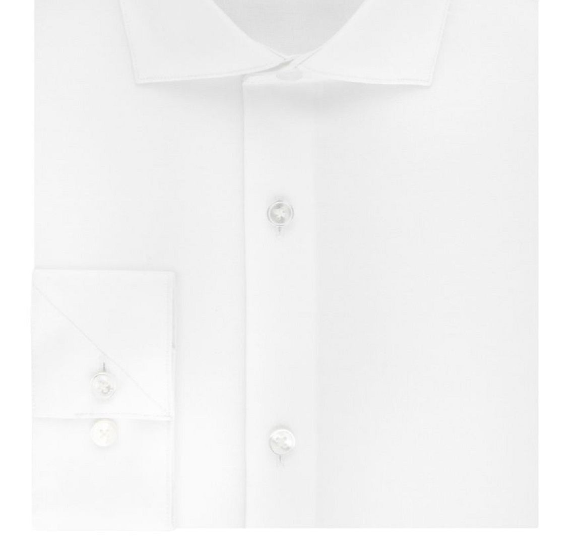 Camisa social Calvin Klein masculina slim fit, elástica, sem passar, branca, tamanho 16x32x33