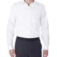 Camisa social Calvin Klein masculina extra slim fit, sem passar roupa, com padrão espinha de peixe, tamanho branco, 13,5 x 32 x 33