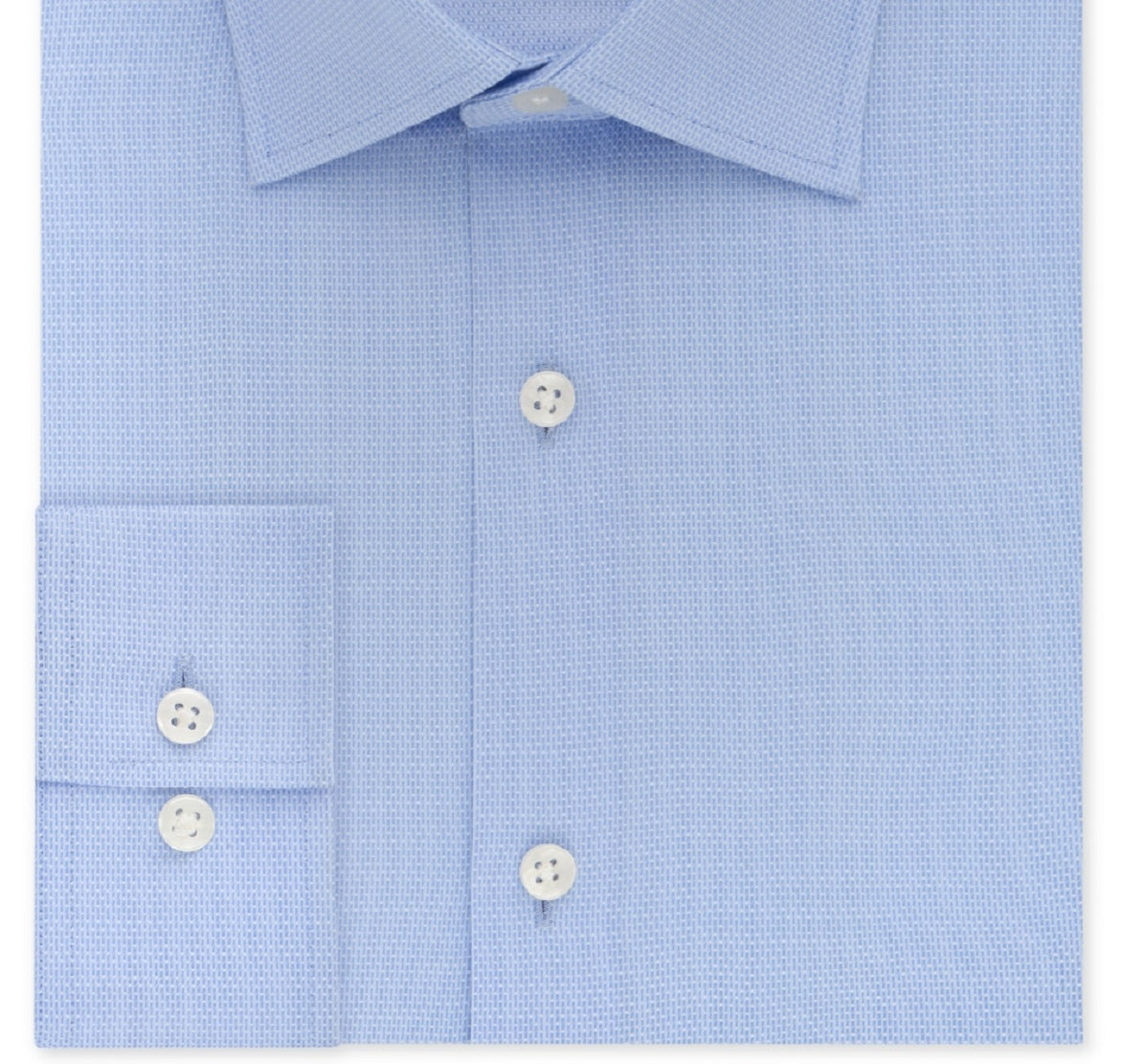 Camisa social masculina Michael Kors Slim Fit Airsoft Performance sem passar a ferro, azul, tamanho 17 x 34 x 35