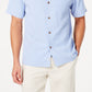 Camisa de seda Tommy Bahama Weekend Tropics masculina, azul, tamanho grande