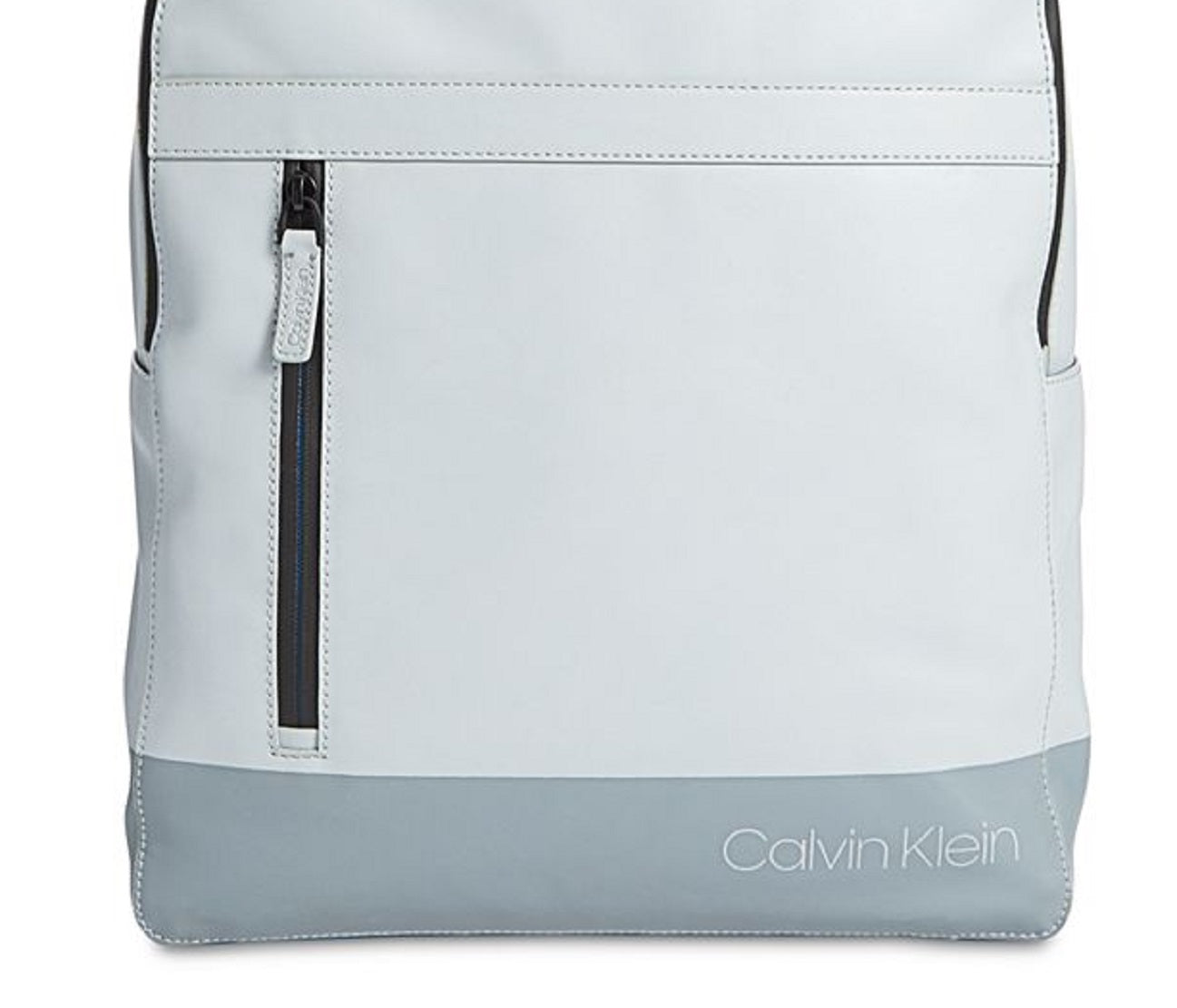Mochila Calvin Klein Masculina Listrada Lisa Cinza Tamanho Regular