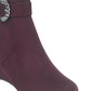 Bota feminina Impo Wide Wedge, roxa, tamanho 8 M