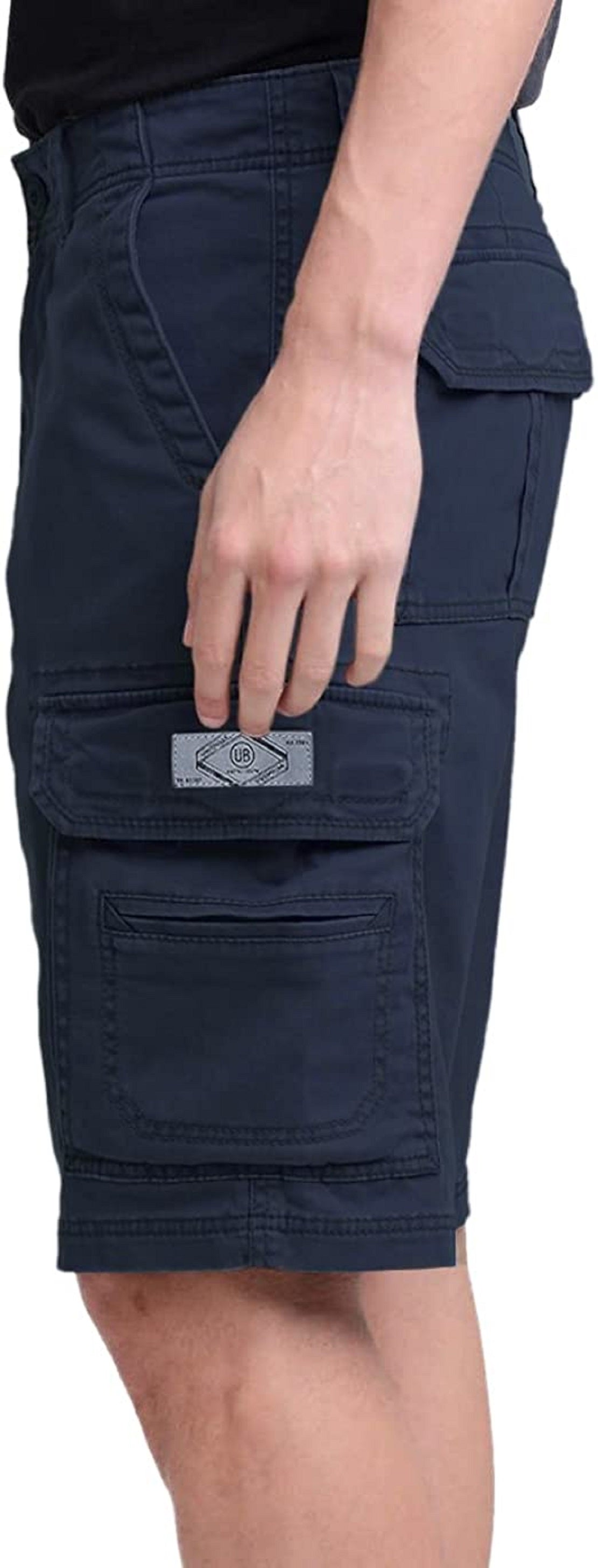 Calções cargo masculinos Club Room 10, azul, tamanho 44