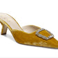 Sam Edelman Brit Jewel Mule Feminino Amarelo Tamanho 6,5 M