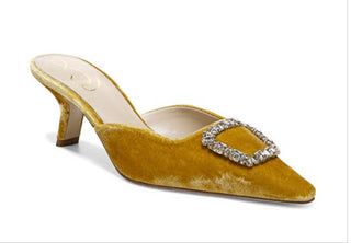 Sam Edelman Brit Jewel Mule Feminino Amarelo Tamanho 6,5 M