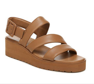 Sandália plataforma feminina Vince Camuto Skylar marrom tamanho 8,5 M