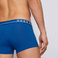Cueca boxer masculina Hugo Boss, pacote com 3 peças, azul, tamanho médio