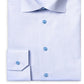 Camisa social listrada Eton masculina contemporânea, tamanho 17, azul