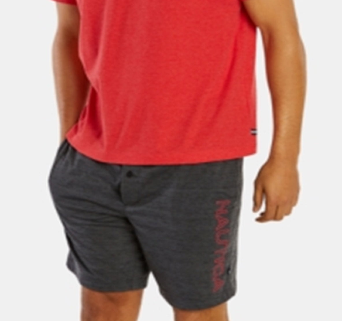 Camiseta de pijama masculina Nautica vermelha tamanho X-G
