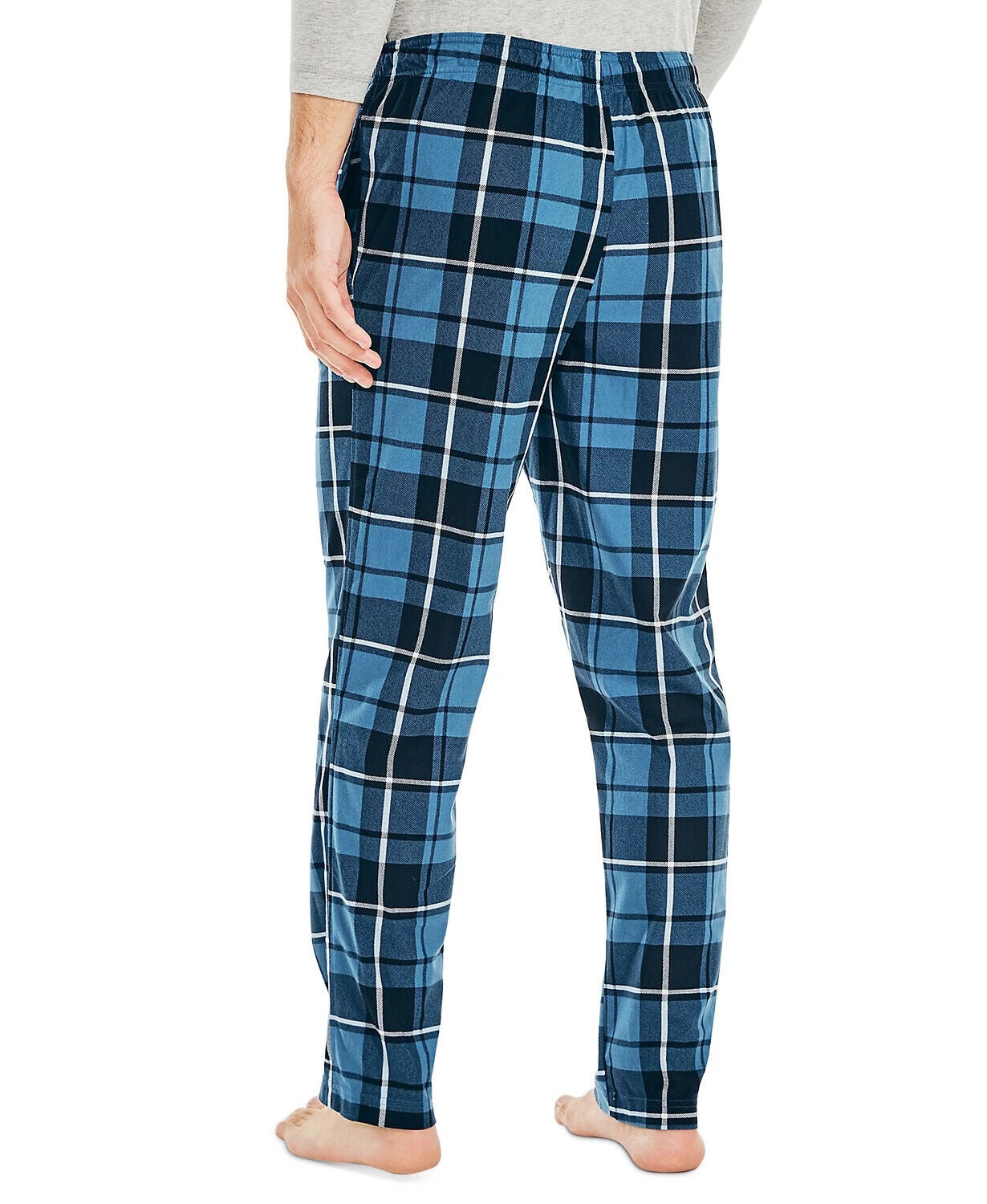 Calça de lã aconchegante Nautica masculina, confeccionada de forma sustentável, azul, tamanho extragrande