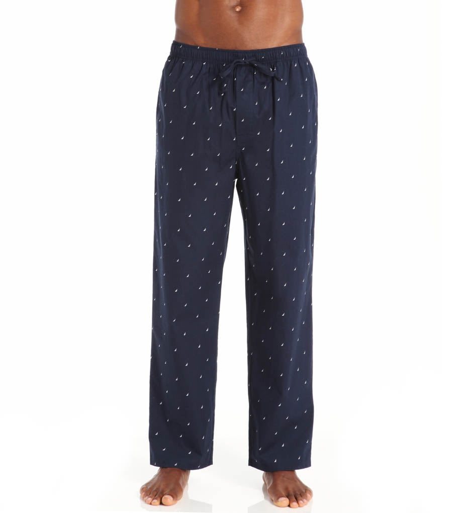 Calça de pijama masculina Nautica Signature, azul, tamanho médio