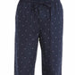 Calça de pijama masculina Nautica Signature, azul, tamanho médio