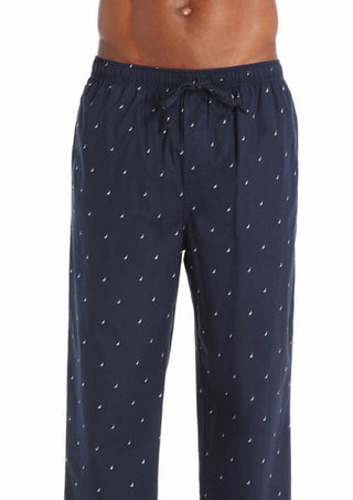 Calça de pijama masculina Nautica Signature, azul, tamanho médio