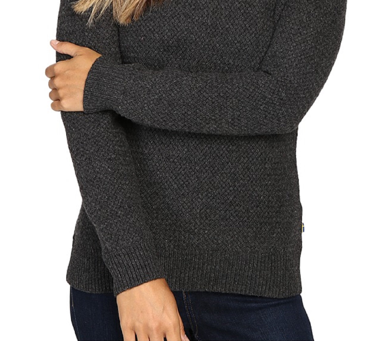 Suéter feminino Ovik Structure Fjallraven cinza tamanho X-G