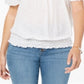 Blusa feminina manga curta estilo &amp; co, branca, tamanho GG