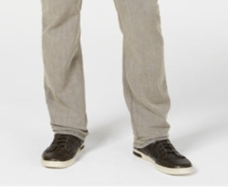 Calça jeans reta e elástica masculina INC International Concepts, cinza, tamanho 33x32