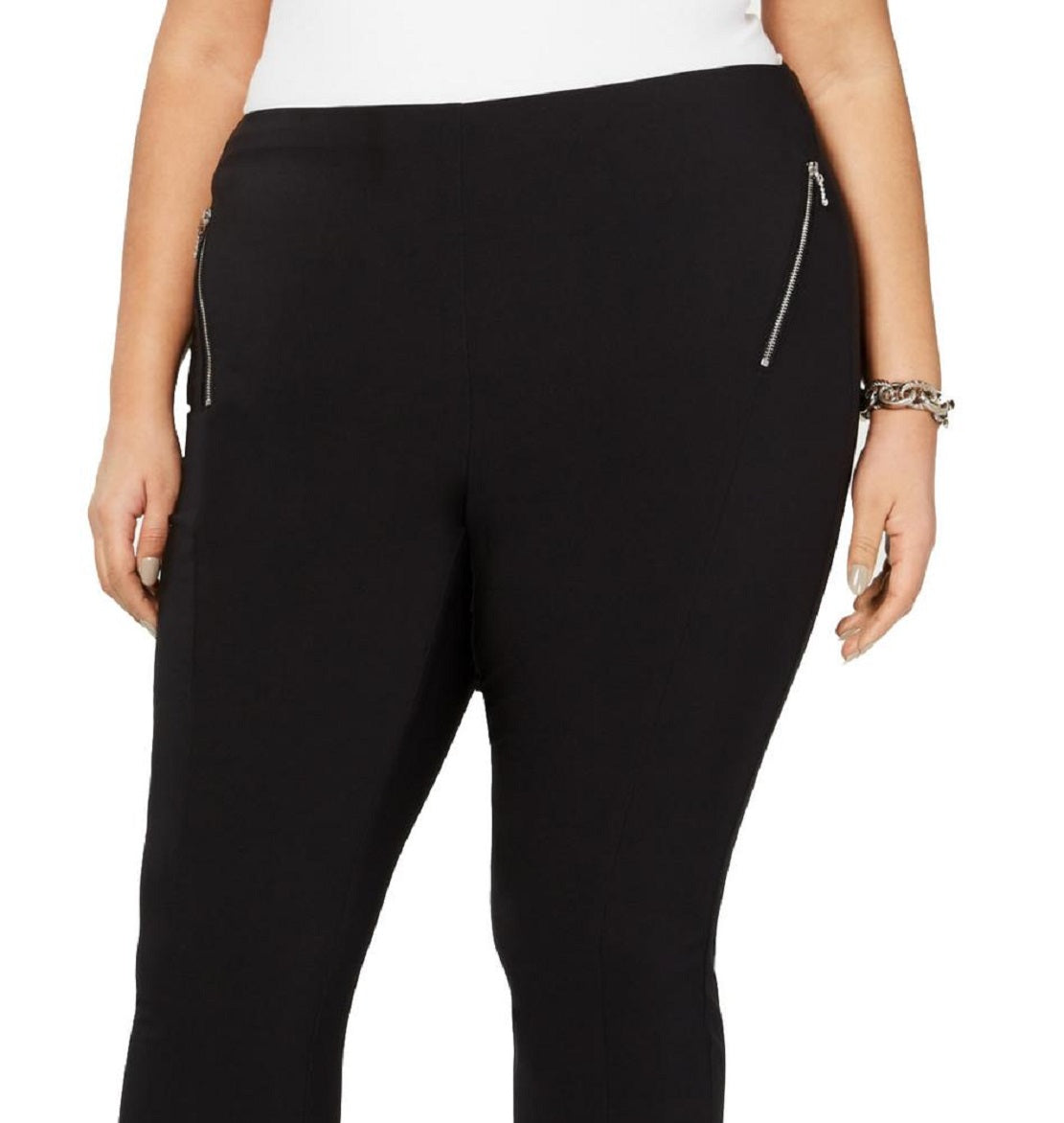 Calça skinny feminina INC International Concepts, preta, tamanho 20W