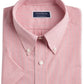 Camisa de desempenho listrada masculina Club Room, vermelha, tamanho 18