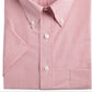 Camisa de desempenho listrada masculina Club Room, vermelha, tamanho 18