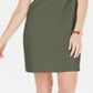 Vestido de algodão com cadarço Karen Scott feminino, verde, tamanho X-S