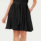 Vestido feminino Charter Club com cinto, preto, tamanho 2, pequeno