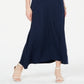 Vestido longo feminino sem mangas e com costura assimétrica, estilo &amp; co, azul, tamanho médio