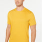Camiseta masculina Tasso Elba Supima Blend com gola redonda e manga curta, amarela, tamanho GG