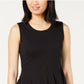 Blusa peplum cruzada feminina Maison Jules, preta, tamanho XX-G