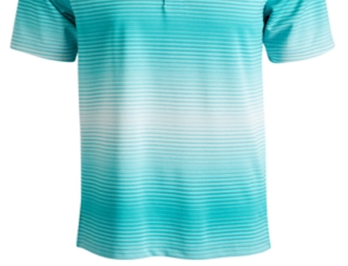 Camisa polo masculina listrada Lambert Ombre Attack Life By Greg Norman, verde, tamanho médio