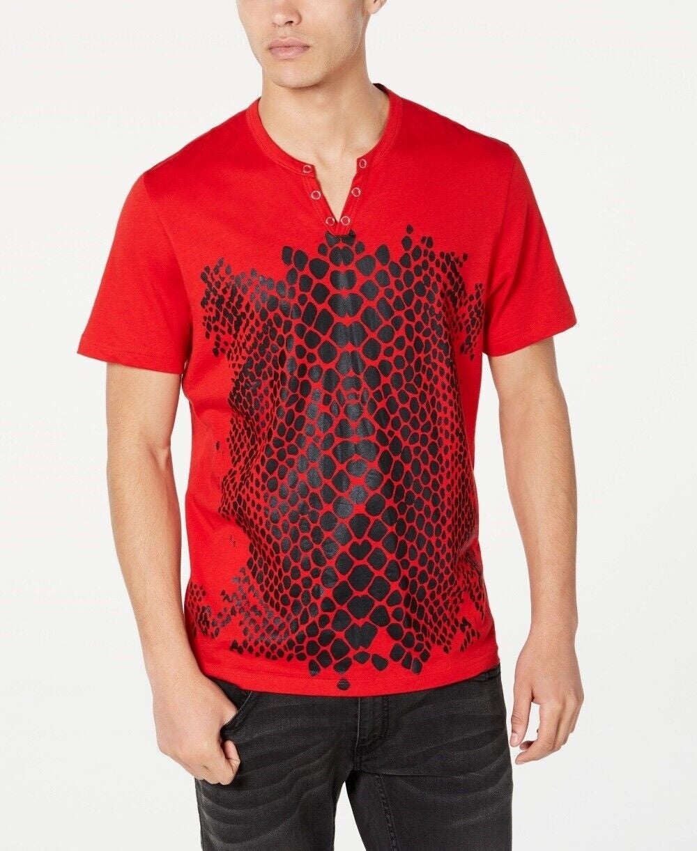 Camiseta masculina de crocodilo INC International Concepts vermelha tamanho X-S