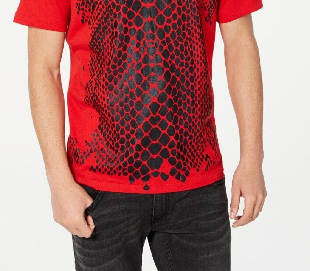Camiseta masculina de crocodilo INC International Concepts vermelha tamanho X-S