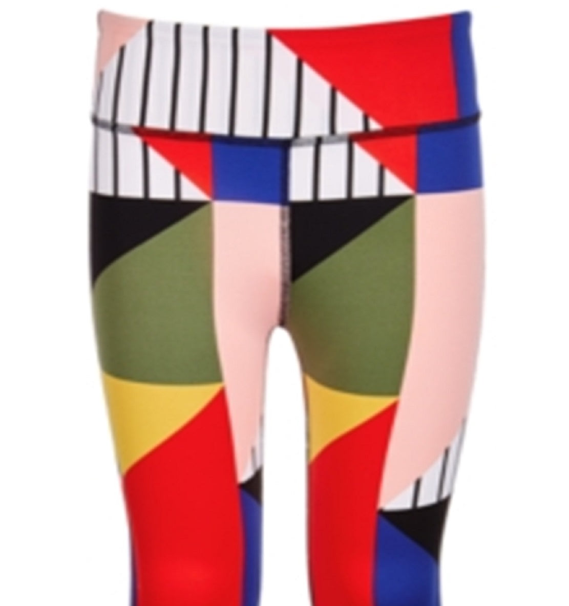 Legging ID Ideology Big Girl's Colorblocked Cintura Alta Tamanho Grande Preta