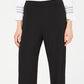 Calça feminina Alfani de malha lisa, preta, tamanho XX-G