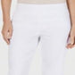 Calça Capri Feminina JM Collection Crochê com Acabamento Branco Tamanho Pequeno