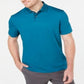 Camisa polo masculina Tasso Elba Classic Fit manga curta azul tamanho pequeno